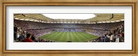 Crowd in a stadium to watch a soccer match, Hamburg, Germany Fine Art Print