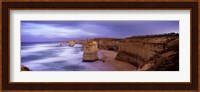 Rock formations, Twelve Apostles Sea Rocks, Great Ocean Road, Port Campbell National Park, Port Campbell, Victoria, Australia Fine Art Print