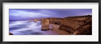 Rock formations, Twelve Apostles Sea Rocks, Great Ocean Road, Port Campbell National Park, Port Campbell, Victoria, Australia Fine Art Print