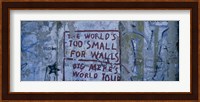 Graffiti on a wall, Berlin Wall, Berlin, Germany Fine Art Print
