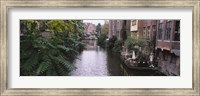 Buildings along a canal, Ghent, Belgium Fine Art Print