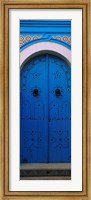 Closed door of a house, Medina, Sousse, Tunisia Fine Art Print