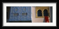 Low angle view of a window of a building, Medina, Kairwan, Tunisia Fine Art Print