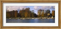 Boats in a lake, Chateau de Versailles, Versailles, Yvelines, France Fine Art Print