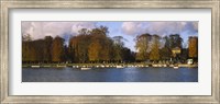 Boats in a lake, Chateau de Versailles, Versailles, Yvelines, France Fine Art Print