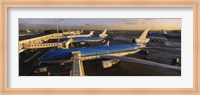 High angle view of airplanes at an airport, Amsterdam Schiphol Airport, Amsterdam, Netherlands Fine Art Print