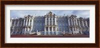 Facade of a palace, Catherine Palace, Pushkin, St. Petersburg, Russia Fine Art Print