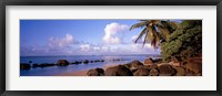 Rocks on the beach, Anini Beach, Kauai, Hawaii, USA Fine Art Print