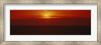 Sunset over a grain field, Carson County, Texas Panhandle, Texas, USA Fine Art Print
