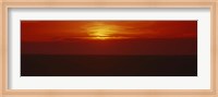 Sunset over a grain field, Carson County, Texas Panhandle, Texas, USA Fine Art Print