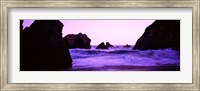 Dusk on the Santa Cruz coastline, California, USA Fine Art Print