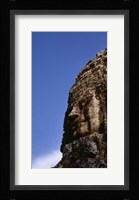 Low angle view of a face carving, Angkor Wat, Cambodia Fine Art Print