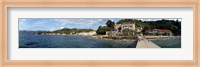 Pier in the sea, Adriatic Sea, Lopud Island, Dubrovnik, Croatia Fine Art Print