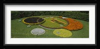 Clock in a park, Geneva, Switzerland Fine Art Print