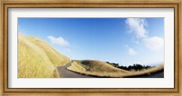 Curved road on the mountain, Marin County, California, USA Fine Art Print