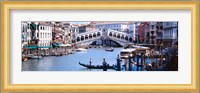 Bridge across a river, Rialto Bridge, Grand Canal, Venice, Italy Fine Art Print