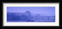 Arch bridge across a river, National Theatre, Legii Bridge, Vltava River, Prague, Czech Republic Fine Art Print