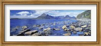Rocks on the beach, Elgol Beach, Elgol, Cuillin Hills, Isle Of Skye, Scotland Fine Art Print