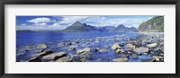 Rocks on the beach, Elgol Beach, Elgol, Cuillin Hills, Isle Of Skye, Scotland Fine Art Print