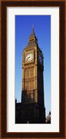 Low angle view of a clock tower, Big Ben, Houses of Parliament, London, England Fine Art Print