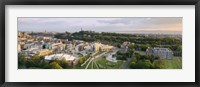 High angle view of a city, Holyrood Palace, Our Dynamic Earth and Scottish Parliament Building, Edinburgh, Scotland Fine Art Print