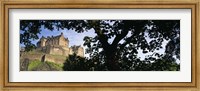 Low angle view of a castle, Edinburgh Castle, Princes Street Gardens, Edinburgh, Scotland Fine Art Print