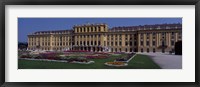 Formal garden in front of a palace, Schonbrunn Palace Garden, Schonbrunn Palace, Vienna, Austria Fine Art Print