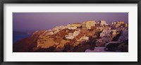 Town on a cliff, Santorini, Greece Fine Art Print