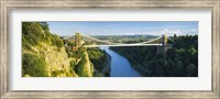 Bridge across a river, Clifton Suspension Bridge, Avon Gorge, Bristol, England Fine Art Print