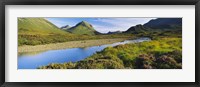 River flowing on a landscape, River Sligachan, Glen Sligachan, Isle of Skye, Scotland Fine Art Print