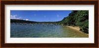 Dock in the sea, Vava'u, Tonga, South Pacific Fine Art Print
