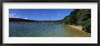 Dock in the sea, Vava'u, Tonga, South Pacific Fine Art Print