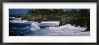 Waves breaking on the coast, Vava'u, Tonga, South Pacific Fine Art Print