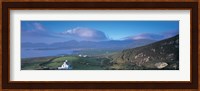 High angle view of a cottage in a field near a bay, Allihies, County Cork, Munster, Republic of Ireland Fine Art Print