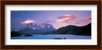 Clouds over mountains, Towers of Paine, Torres del Paine National Park, Chile Fine Art Print