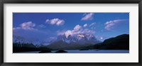 Cloud over mountains, Towers of Paine, Torres del Paine National Park, Patagonia, Chile Fine Art Print