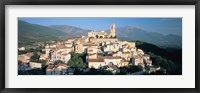 High angle view of a town, Goriano Sicoli, L'Aquila Province, Abruzzo, Italy Fine Art Print