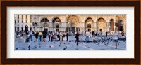 Tourists in front of a cathedral, St. Mark's Basilica, Piazza San Marco, Venice, Italy Fine Art Print