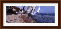 Sailboats in the sea, Antigua, Antigua and Barbuda Fine Art Print