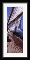 Sailboat in the sea, Antigua (vertical) Fine Art Print