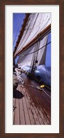 Sailboat in the sea, Antigua (vertical) Fine Art Print