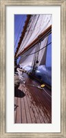 Sailboat in the sea, Antigua (vertical) Fine Art Print