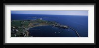 Sakonnet Point Lighthouse in the distance, Little Compton, Rhode Island, USA Fine Art Print