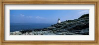 Castle Hill Lighthouse at the seaside, Newport, Newport County, Rhode Island, USA Fine Art Print