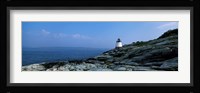 Castle Hill Lighthouse at the seaside, Newport, Newport County, Rhode Island, USA Fine Art Print