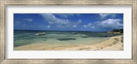 Boats in the sea, North coast of Antigua, Antigua and Barbuda Fine Art Print