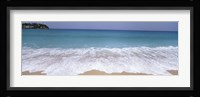 Surf on the beach, Antigua, Antigua and Barbuda Fine Art Print