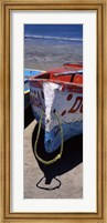 Two fishing boats on the beach, Mazatalan, Mexico Fine Art Print