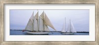 Sailboats in the sea, Narragansett Bay, Newport, Newport County, Rhode Island, USA Fine Art Print