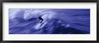 High angle view of a person surfing in the sea, USA Fine Art Print